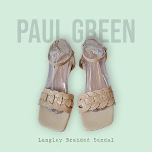 Paul Green Langley Braided Sandal - Size 8 - Like New